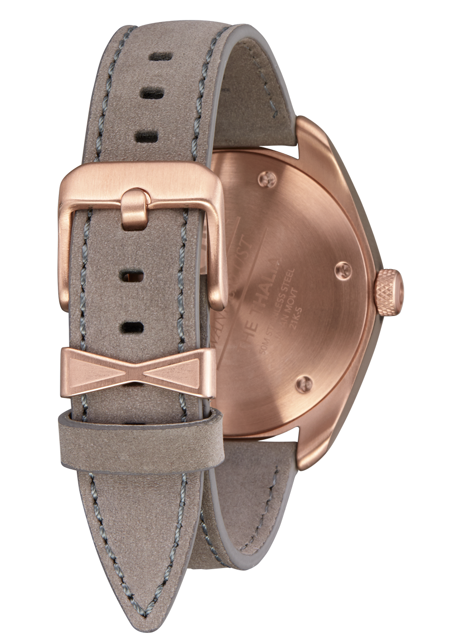 Thalia Leather - Gray Sunray / Rose Gold / Gray