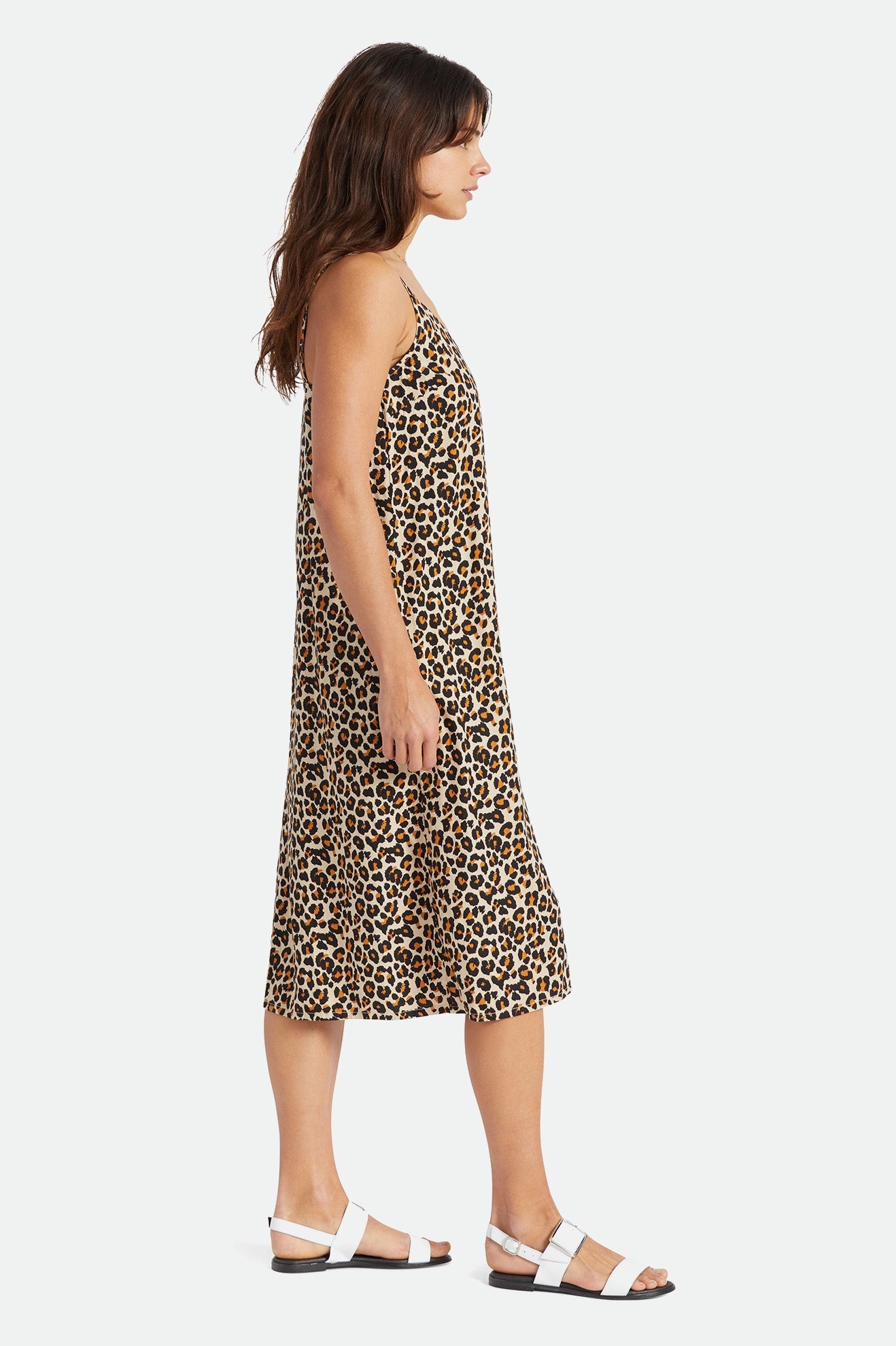 knee length dresses for ladies Leopard Slip Dress