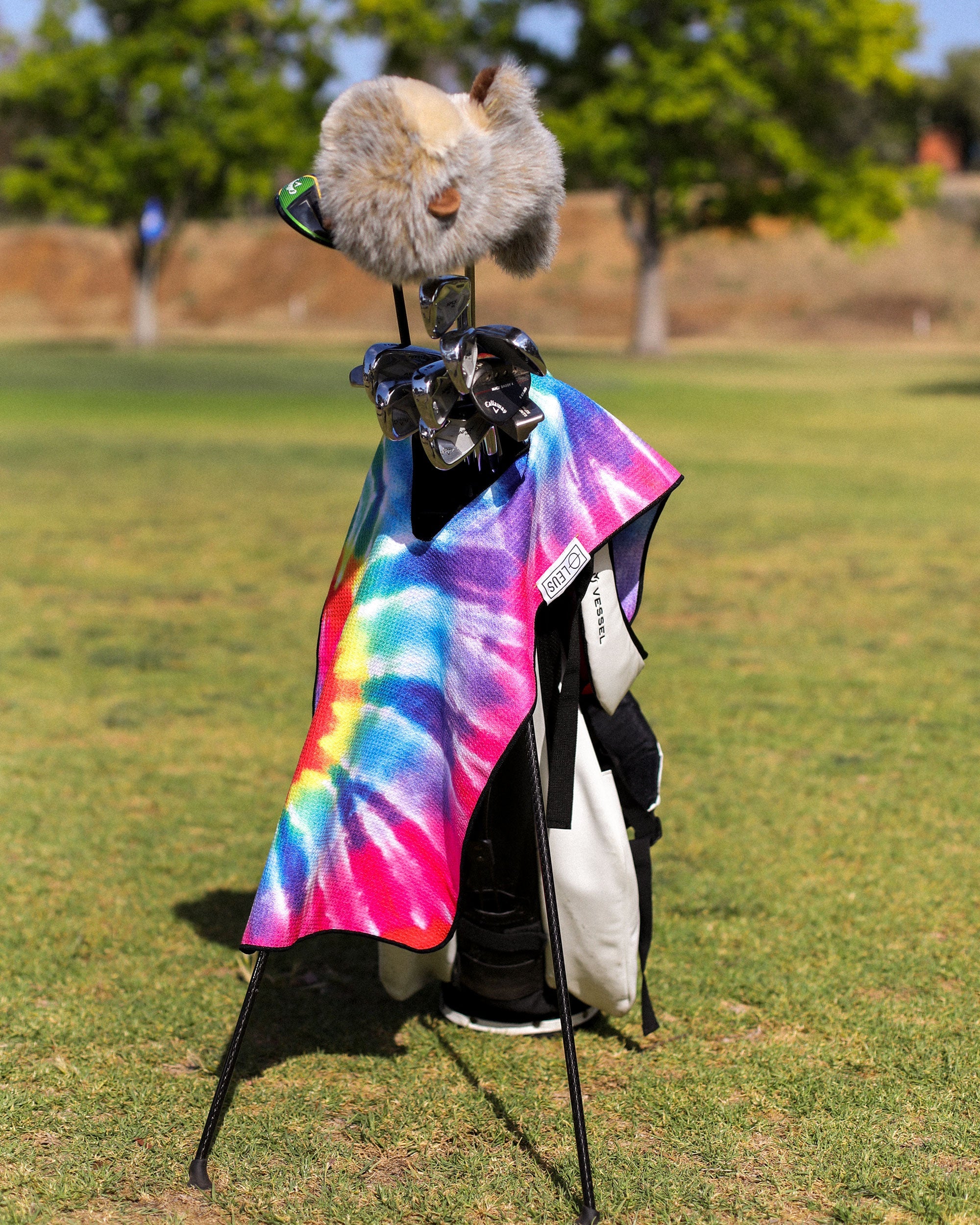 Tie Dye Rainbow Golf ECO Towel