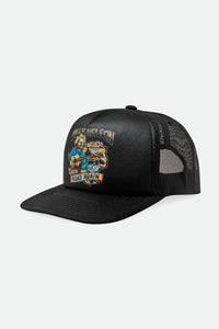 Willie Nelson Road Again MP Trucker Hat - Black/Black